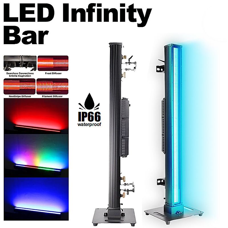 IP66 Led Strobe Dj Light Bar​ Pro Outdoors Dj Concert Flashing Effect Stage Lights Stand for Dj