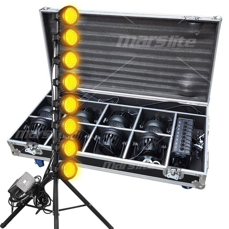 IP65 800W LED Audience Blinders Dj Light Bar Amber+Warm White+RGB Dj Concert Lights Stand for Dj