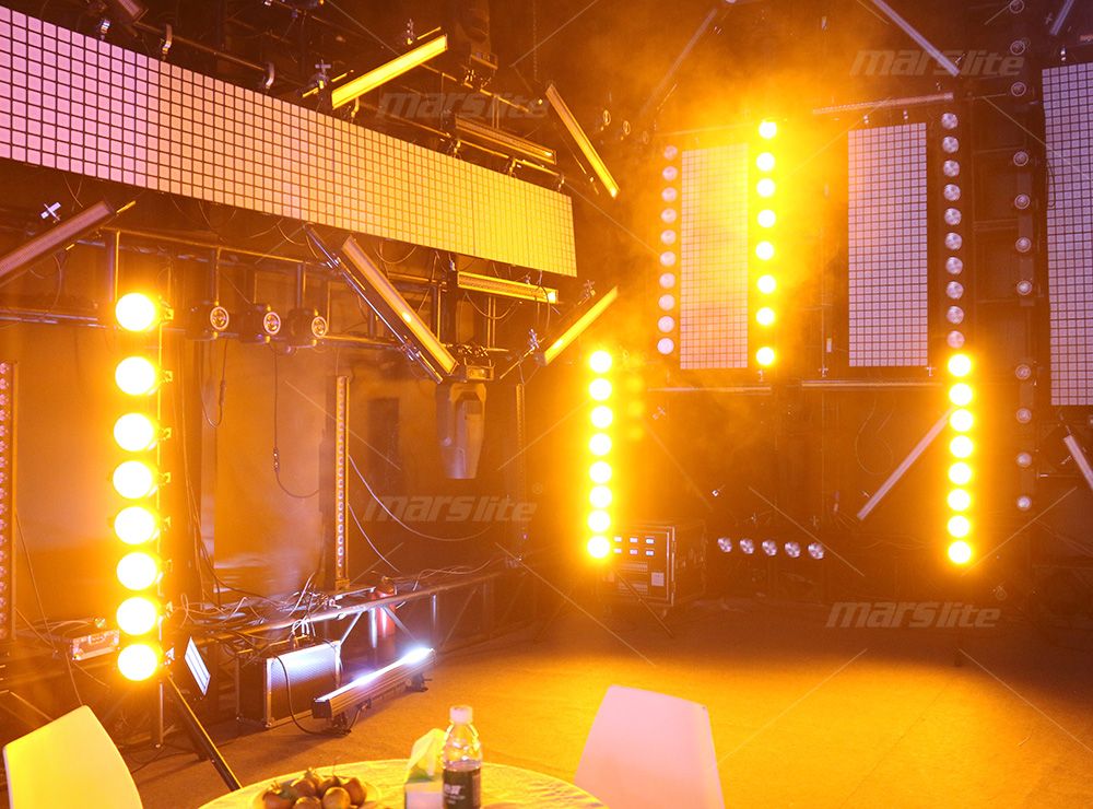 IP65 800W LED Audience Blinders Dj Light Bar Amber+Warm White+RGB Dj Concert Lights Stand for Dj