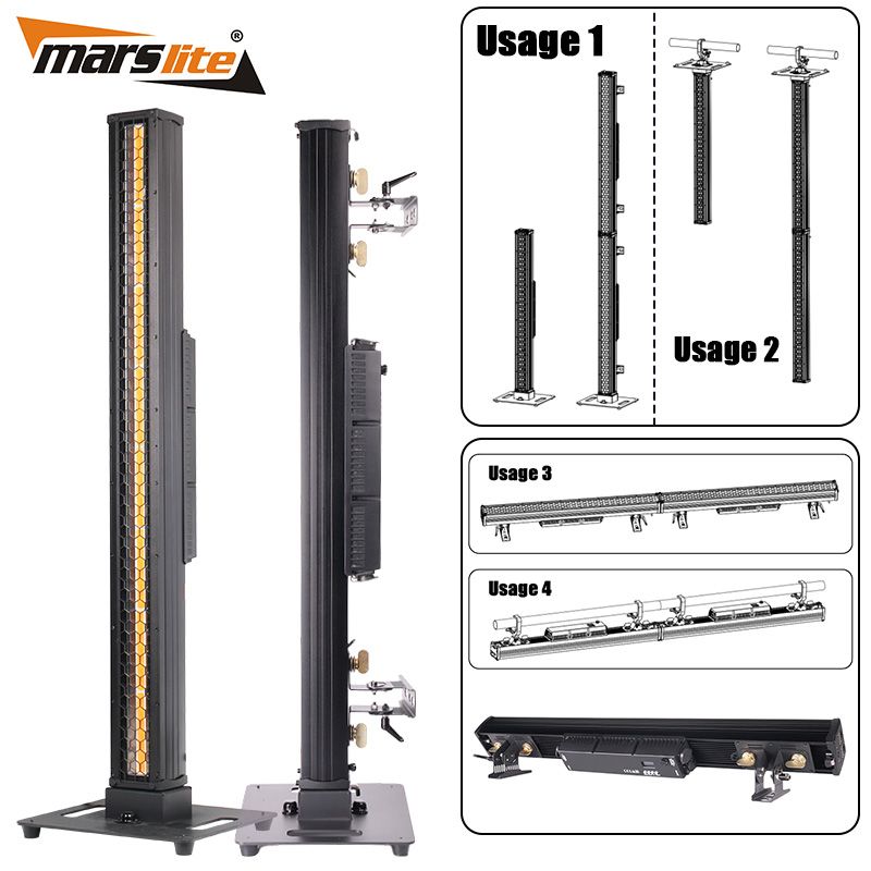 IP66 Retro Warm White+Amber Blinder Light 8x30W Led Strobe Light Bar Outdoors Concert Event Stage Dj Light
